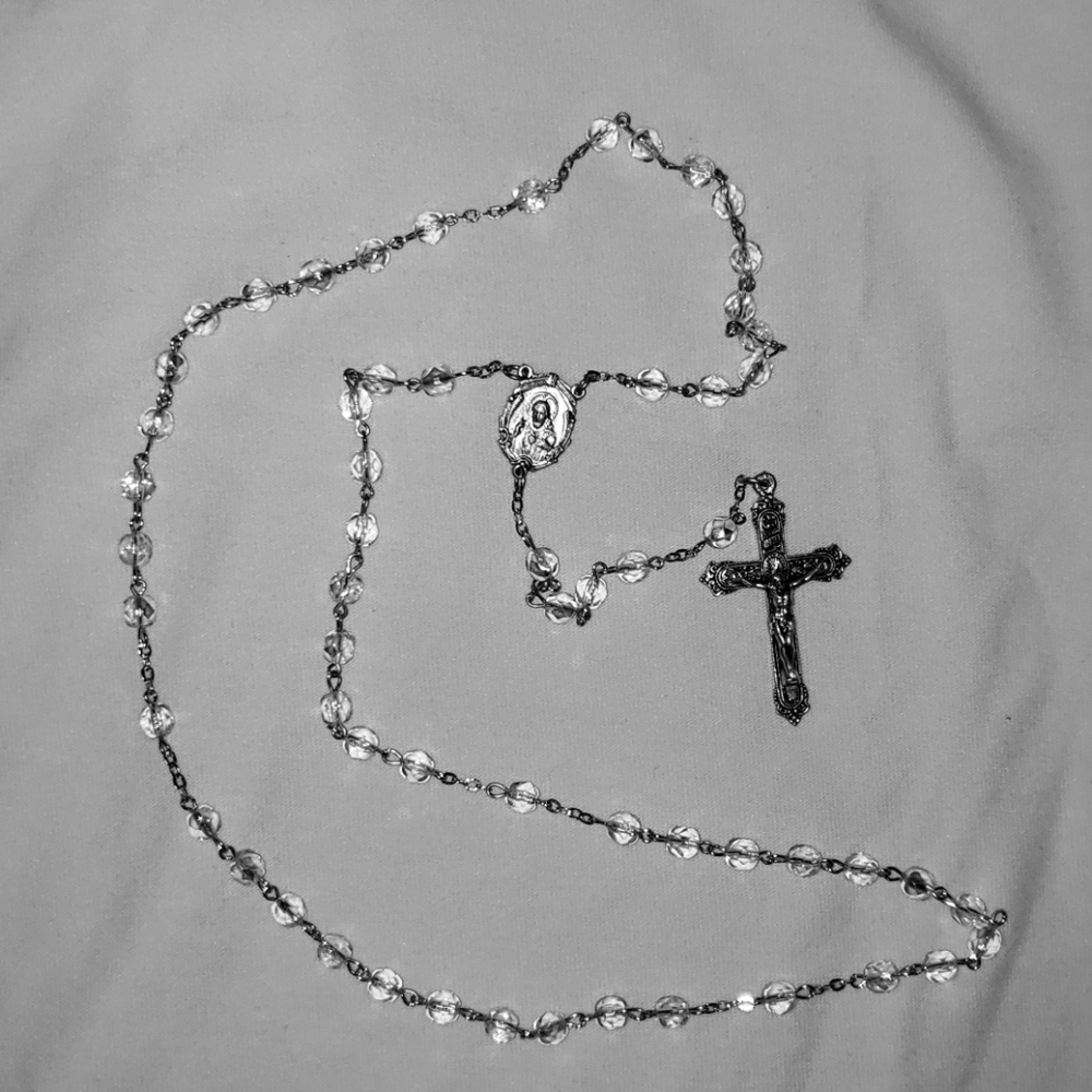 Crystal beaded rosary